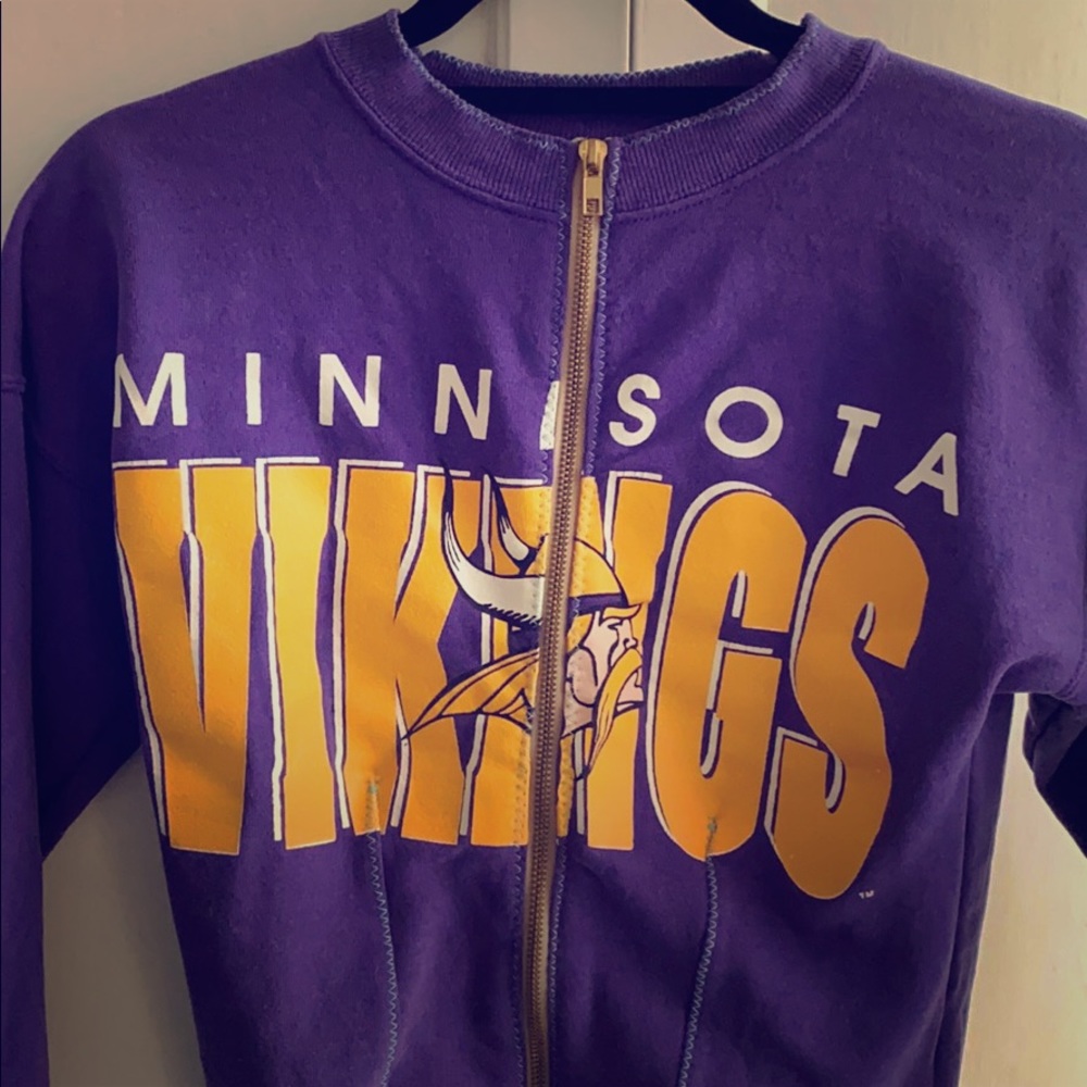 Melinda Zoller Minnesota Vikings Zip-Up Sweatshirt